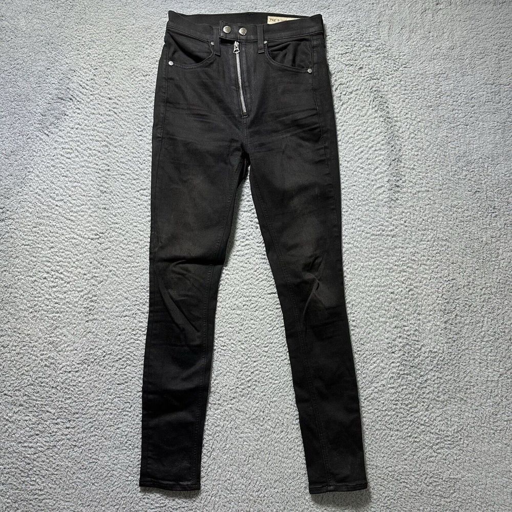 Rag & Bone Jeans Women's Size 24 Baxter High Rise Coated Ankle Skinny grunge Y2k